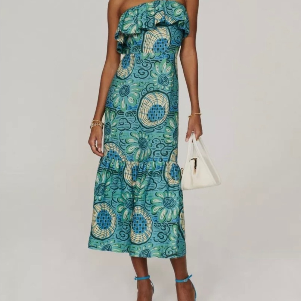 RHODE Thea Linen Dress NWT